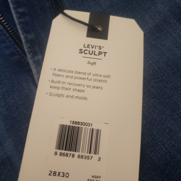 NWT Levi high rise straight jeans - Picture 2 of 10